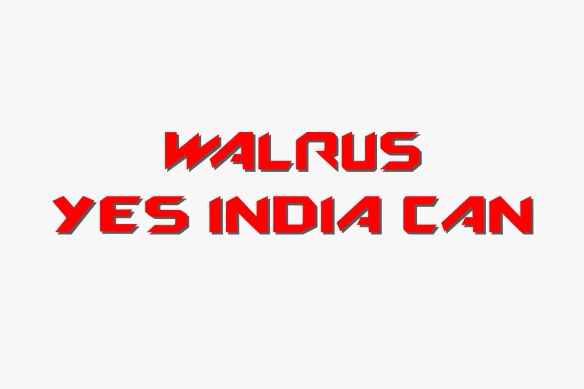 Walrus yes india can — Textiles & Fabrics in tirupur