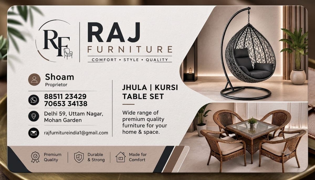 Raj Furniture โ Furniture & Furnishing in Delhi